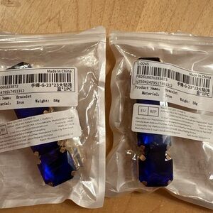 NWOT Lot of 2 Fashion Blue Gemstone Bracelet